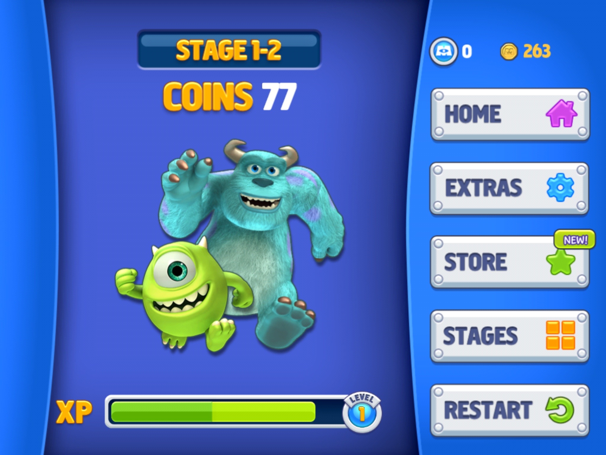 Monsters Inc. Run upgrade your profile