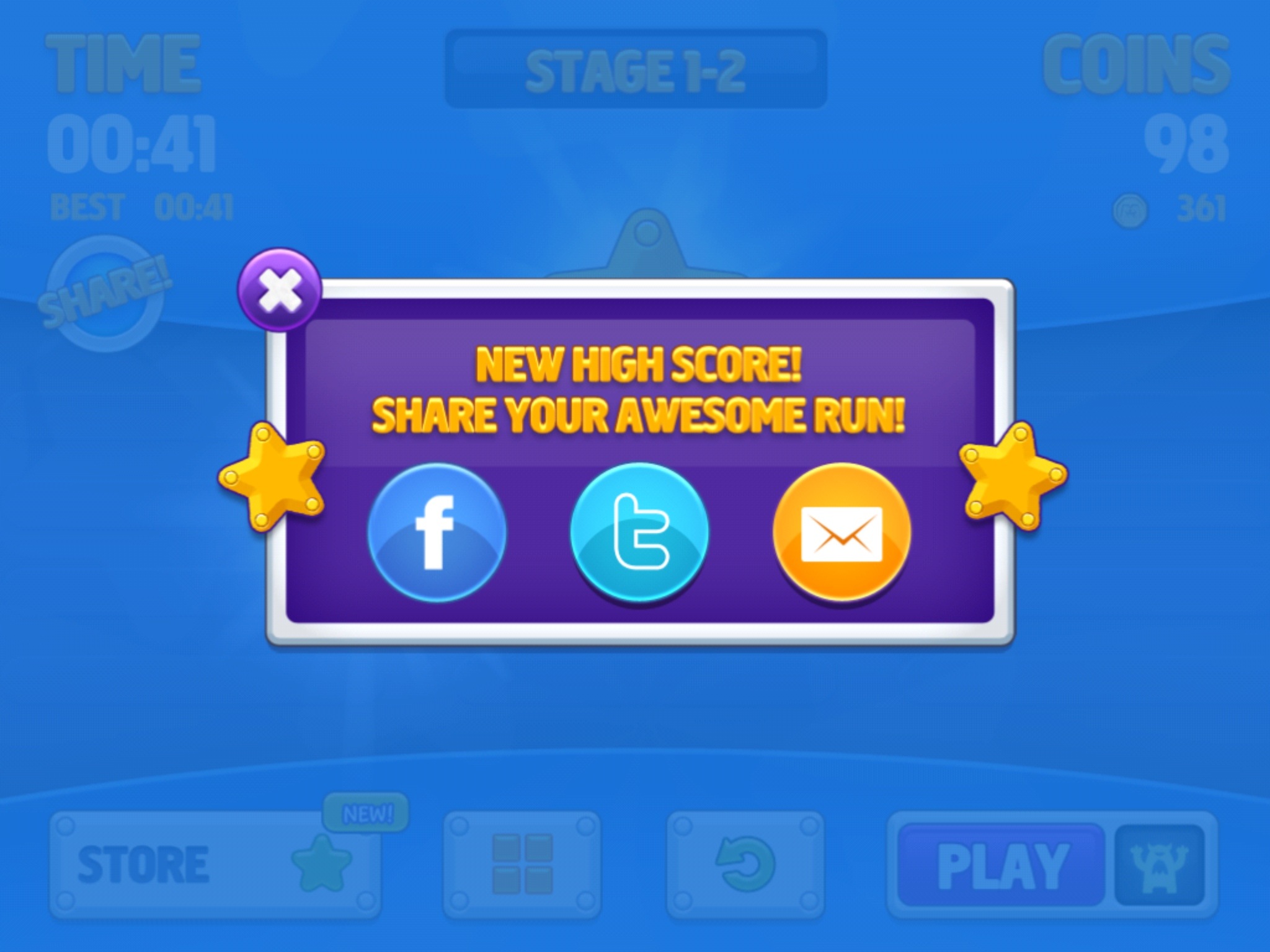 Monsters Inc. Run share your progress online